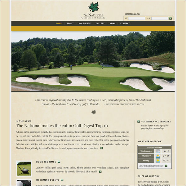 The National Golf Club of Canada